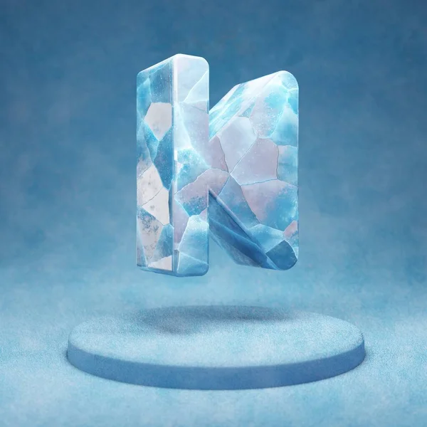 Krok Zpět Ikona Prasklý Modrý Ice Step Zpětný Symbol Modrém — Stock fotografie