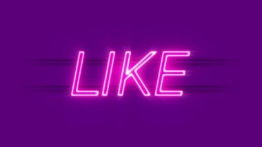Menekşe arkaplanda neon ışığı gibi.