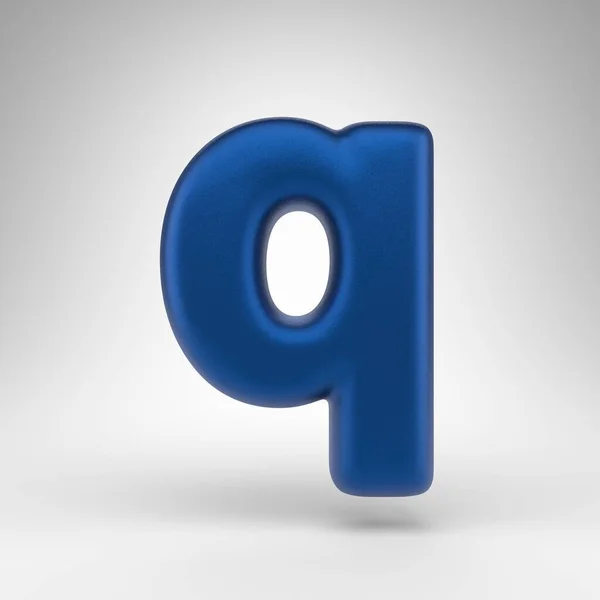 Letter Kleine Letters Witte Achtergrond Geanodiseerd Blauw Gerenderd Lettertype Met — Stockfoto