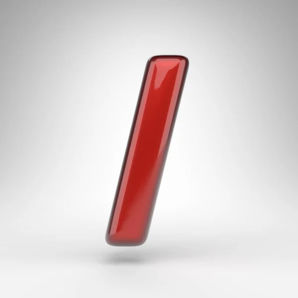 Símbolo Barra Para Frente Fundo Branco Tinta Carro Vermelho Renderizado — Fotografia de Stock