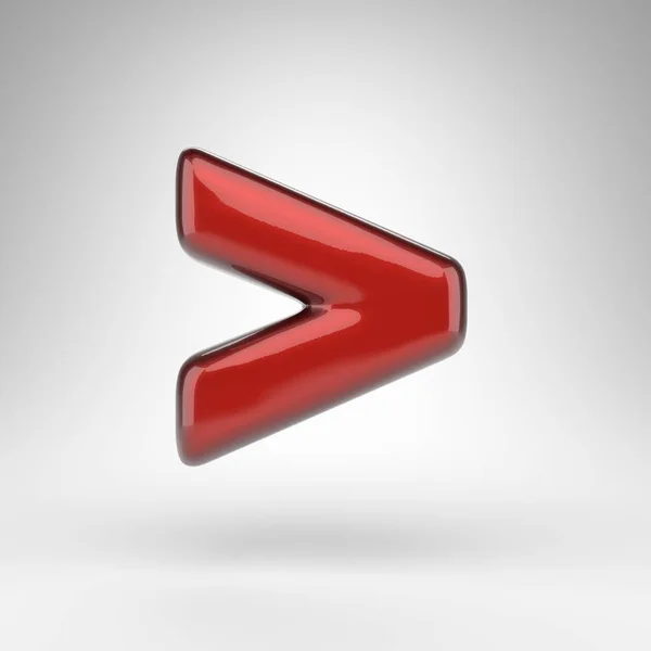 Mer Symbol Vit Bakgrund Röd Bilfärg Renderad Skylt Med Blank — Stockfoto