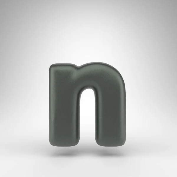 Letter Kleine Letters Witte Achtergrond Geanodiseerd Groen Gerenderd Lettertype Met — Stockfoto