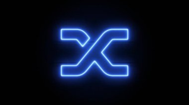 Neon Synthetix simgesi bir süre sonra ortaya çıkar ve kaybolur. Neon kripto para sembolünün döngü canlandırması