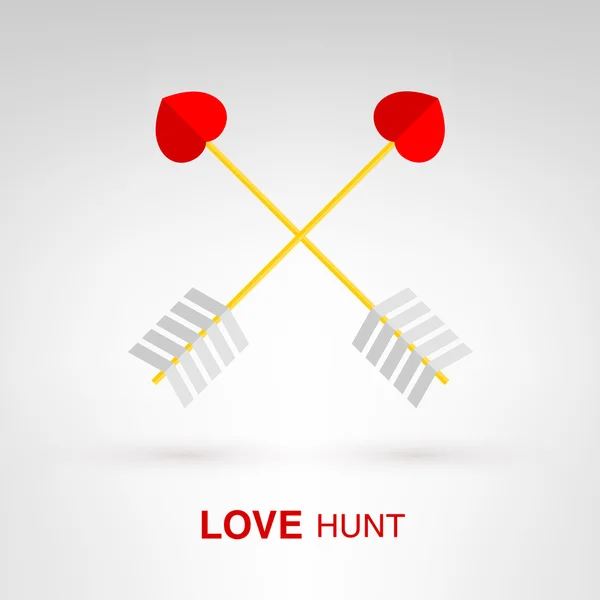 Liefde hunt — Stockvector