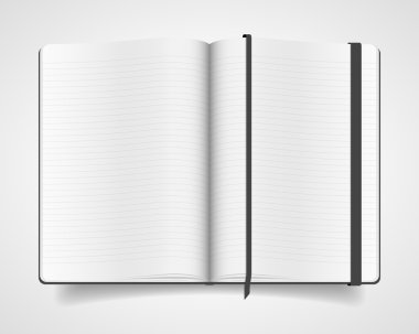 Siyah kapaklı defter