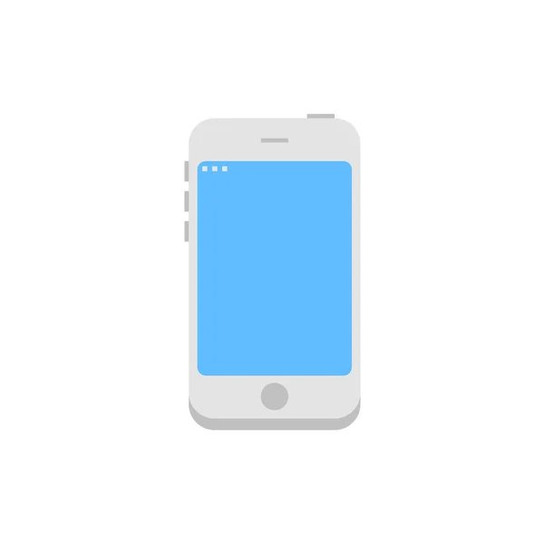 White phone icon. — Stock Vector