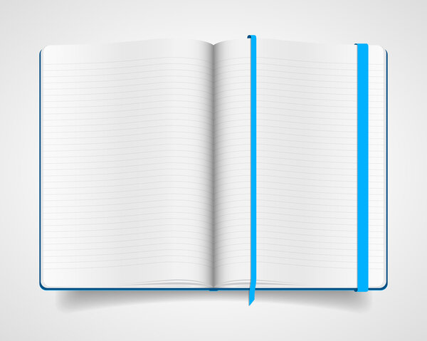 Notebook with  blue cover