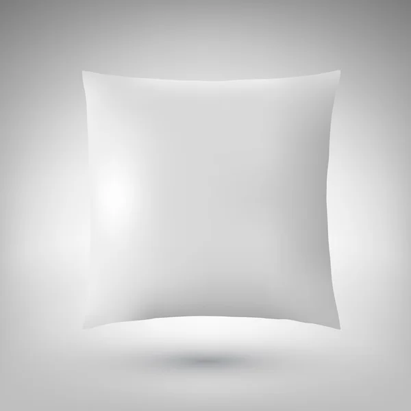Белая подушка — стоковый вектор