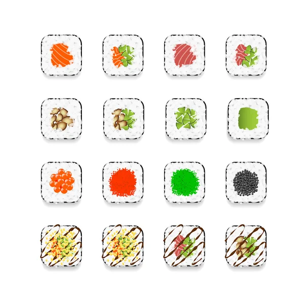 Sushi-maki illusztráció — Stock Vector