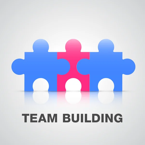 Team building pussel — Stock vektor