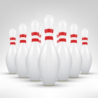 bowling pin, 3d render