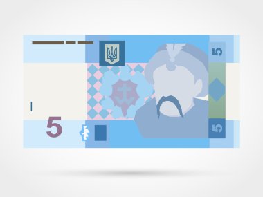 Beş Ukraynalı hryvnia banknot