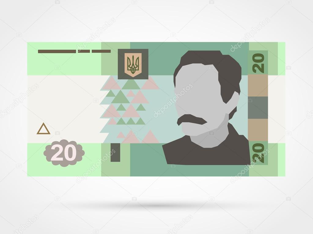 Twenty   ukrainian hryvnia banknote