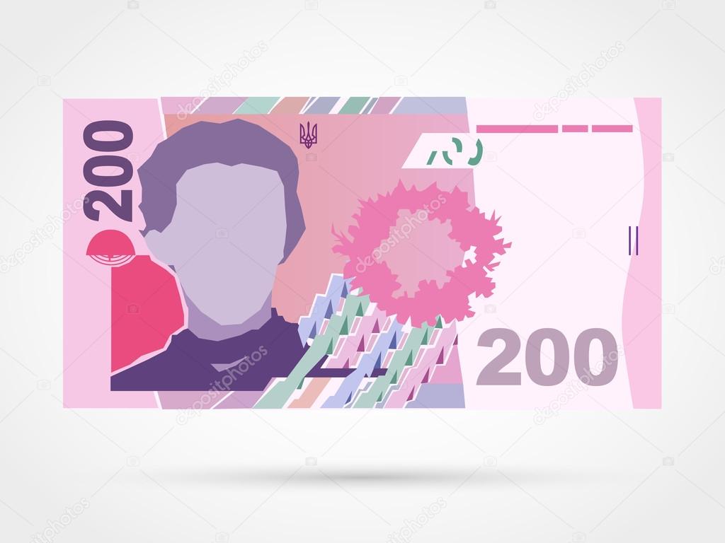 Two hundred  ukrainian hryvnia banknote