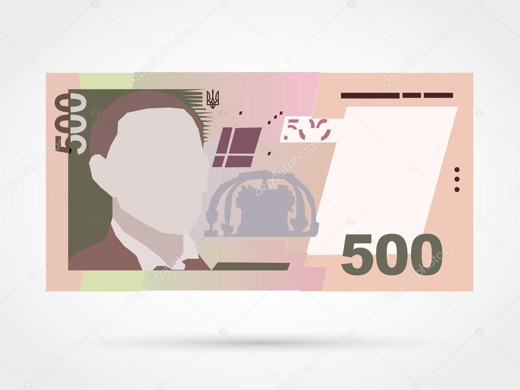 Five  hundred  ukrainian hryvnia banknote