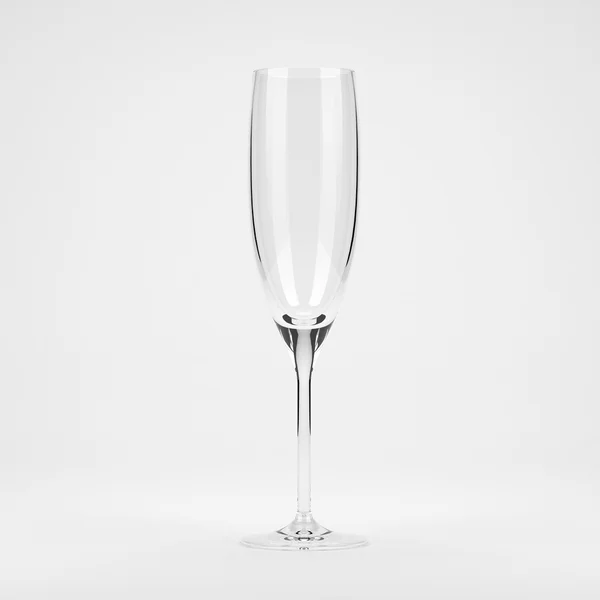 Empty  flute glass — Stock Photo, Image