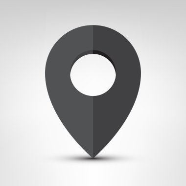 Siyah harita işareti.