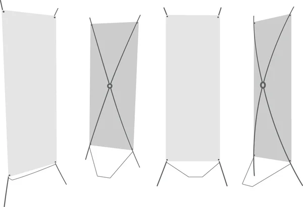 显示空白横幅 X 站 — 图库矢量图片