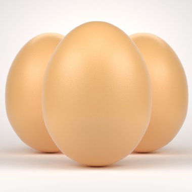 üç kahverengi yumurta