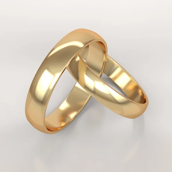 Wedding golden rings — Stock Photo, Image