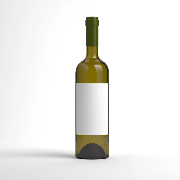 Botella de vino blanco — Foto de Stock