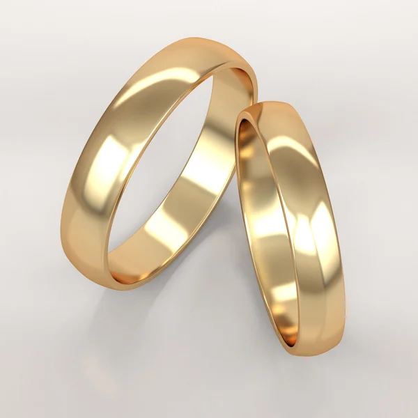 Wedding golden rings — Stock Photo, Image