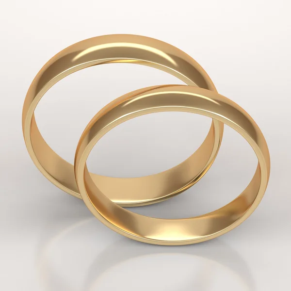 Wedding golden rings — Stock Photo, Image