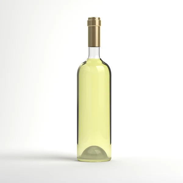 Botella de vino blanco — Foto de Stock