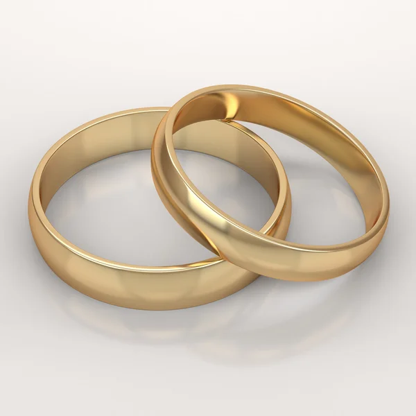 Wedding golden rings — Stock Photo, Image