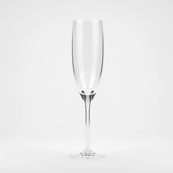 Empty flute glass — Stock Photo, Image