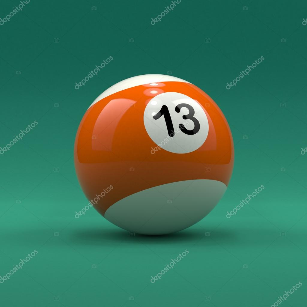 Billiard ball number 13 Stock Photo by ©whitebarbie 68363807