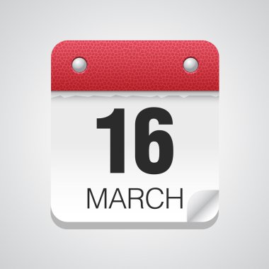 Basit takvim ile 16 Mart