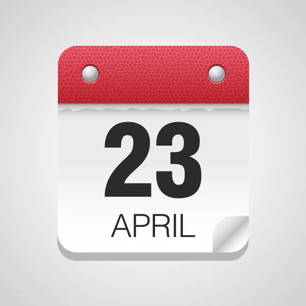 Calendar icon with April 13 Stock Vector by ©whitebarbie 71507149