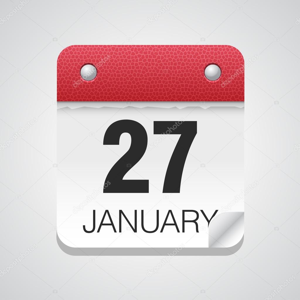 Calendar icon with January 27