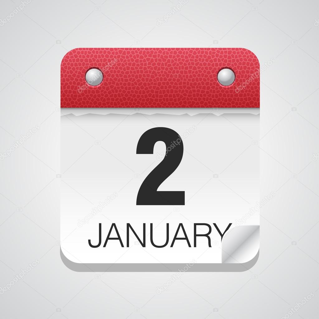 Calendar icon with January 2