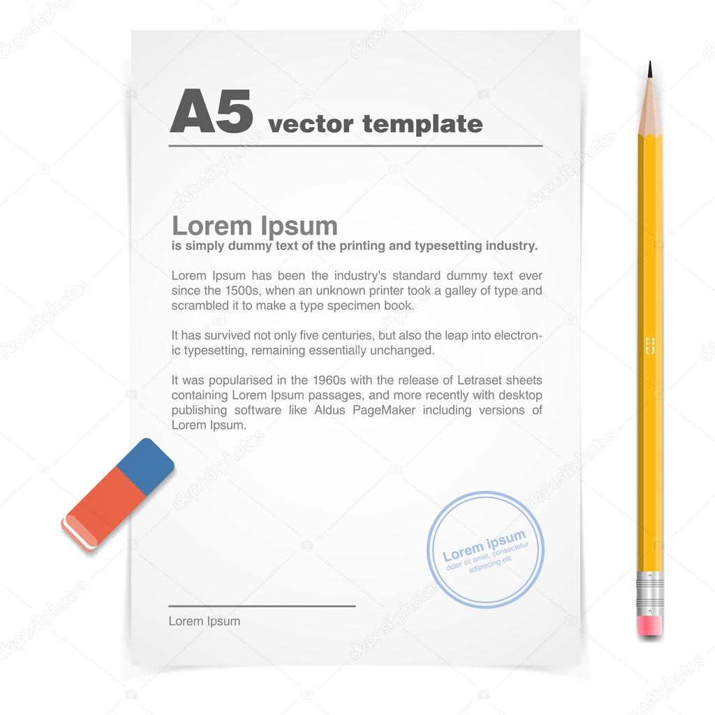A5 paper template ⬇ Vector Image by © whitebarbie Vector Stock 72346411 A5 paper template ⬇ Vector Image by © whitebarbie Vector Stock 72346411