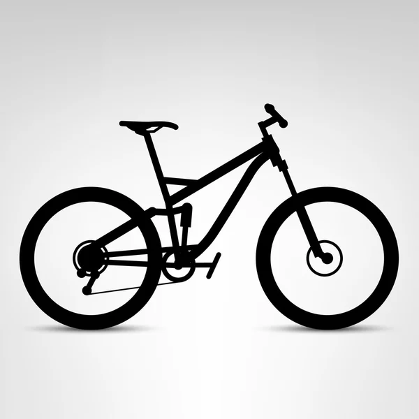 Montaña hardtail bicicleta — Vector de stock