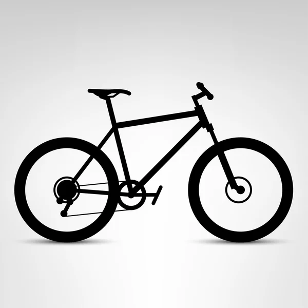 Mountain hardtail bicycle — Stock Vector