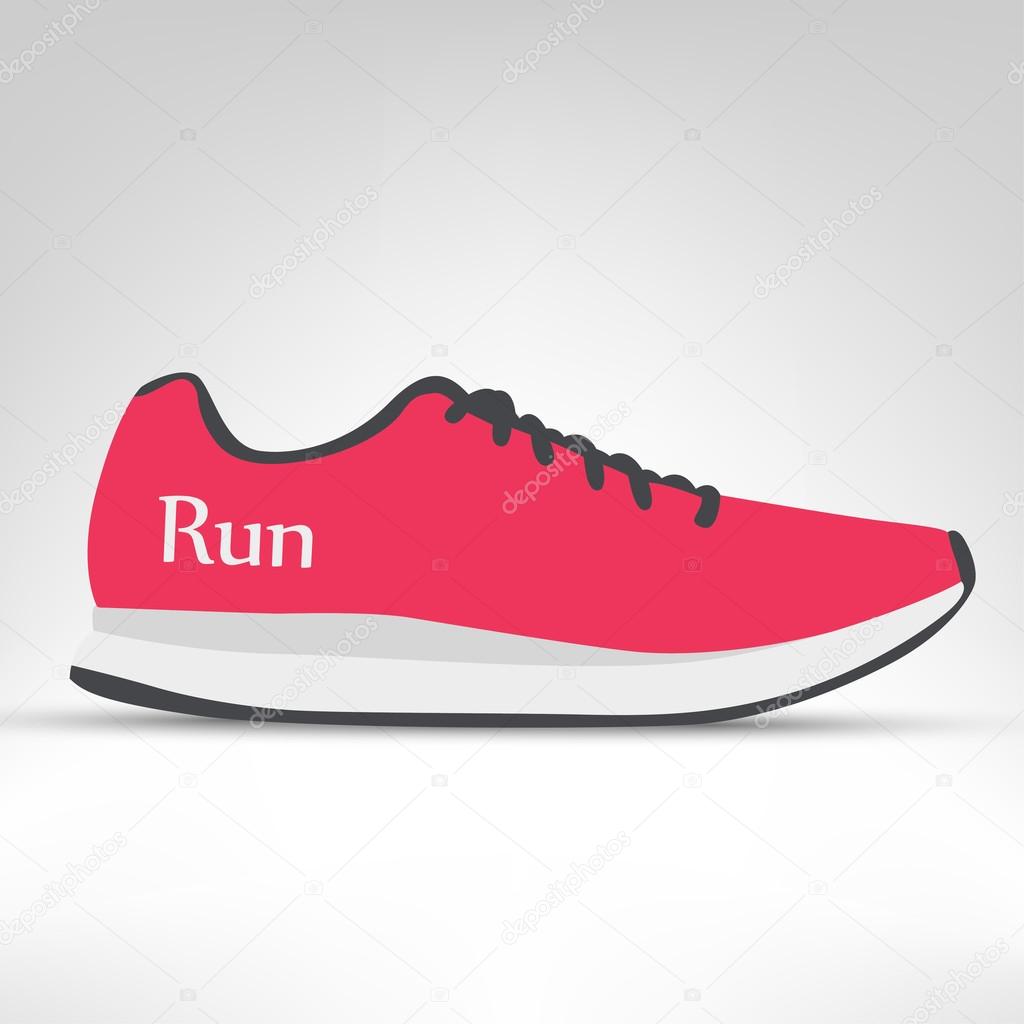 Running shoe illustration