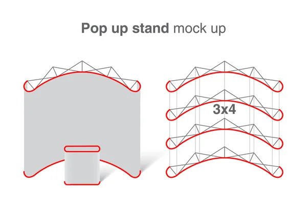 Pop-up stand imitan para arriba — Archivo Imágenes Vectoriales