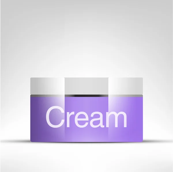Kosmetické kontejner pro Cream — Stockový vektor