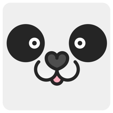 Panda hayvan namlu simgesi