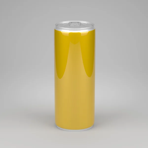 Aluminium kan voor presentatie — Stockfoto