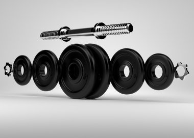 Çelik dumbbell ekipman