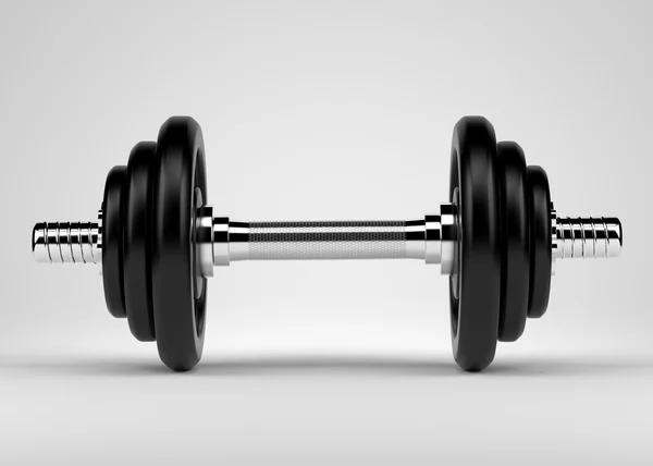 Çelik dumbbell ekipman — Stok fotoğraf