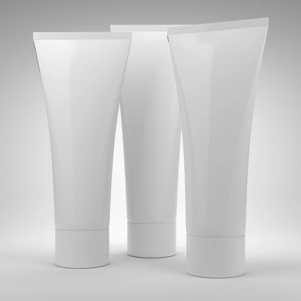 Blank cosmetics bottles — Stock Photo, Image