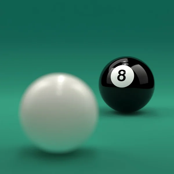 Pool balls illustration — Stock Photo, Image