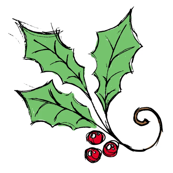 Весёлой рождественской омелы — стоковый вектор