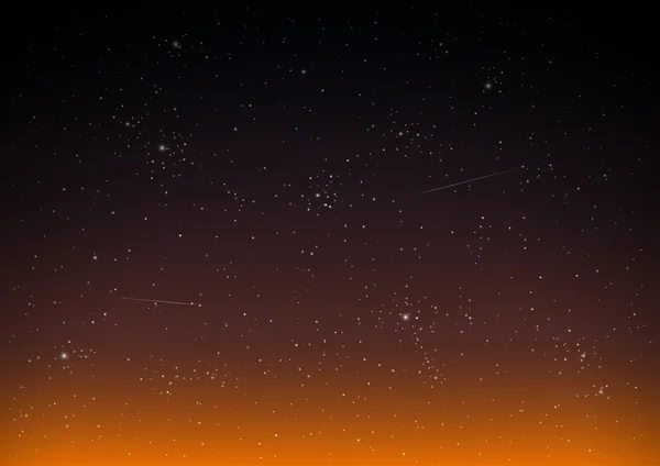 Fondo cielo estrellado — Vector de stock