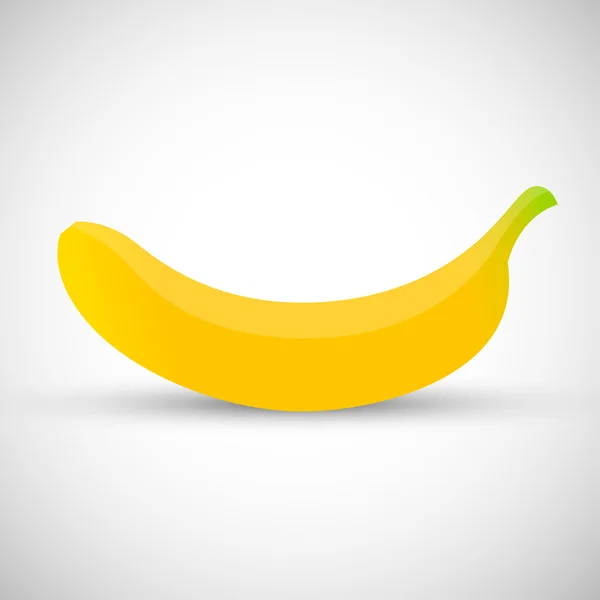 Plátano aislado sobre blanco — Archivo Imágenes Vectoriales